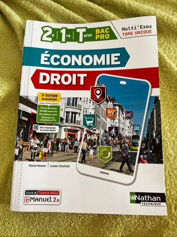 Livre économie droit bac pro