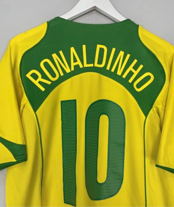 Maillot Nike Ronaldinho Brésil 2004 - Réédition Rare - Taille M - photo numéro 2
