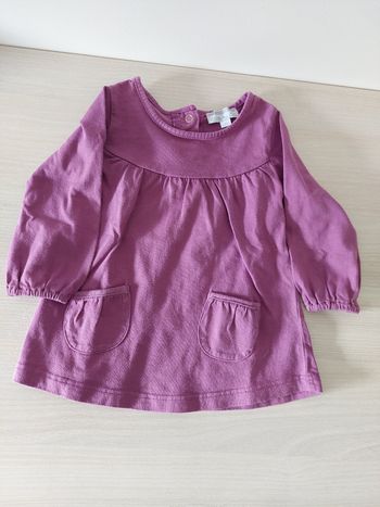 Robe  mauve fille 18 mois