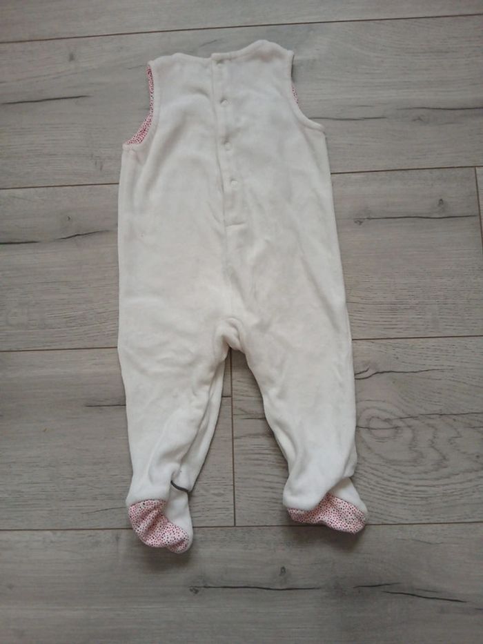 Pyjama velour ~ Obaïbi ~ 6mois (68cm) - photo numéro 2