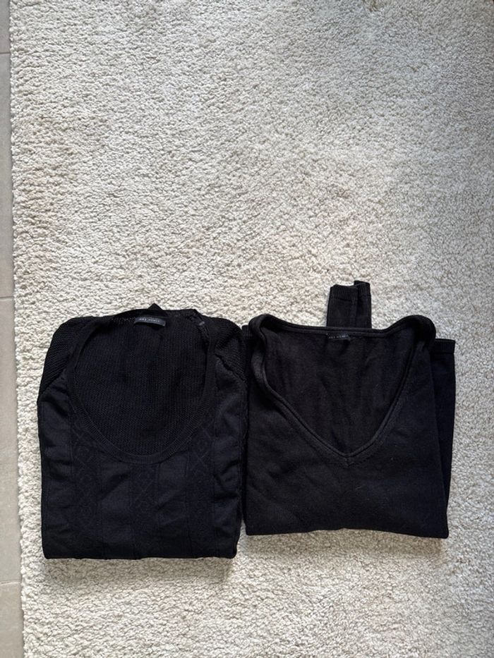 Lot de 2 pulls légers noirs IKKS taille XS