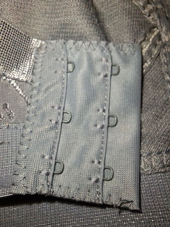 Soutien-gorge ANDLINA Gris Perle – Motif Losanges – Taille 110E (FR) - photo numéro 3