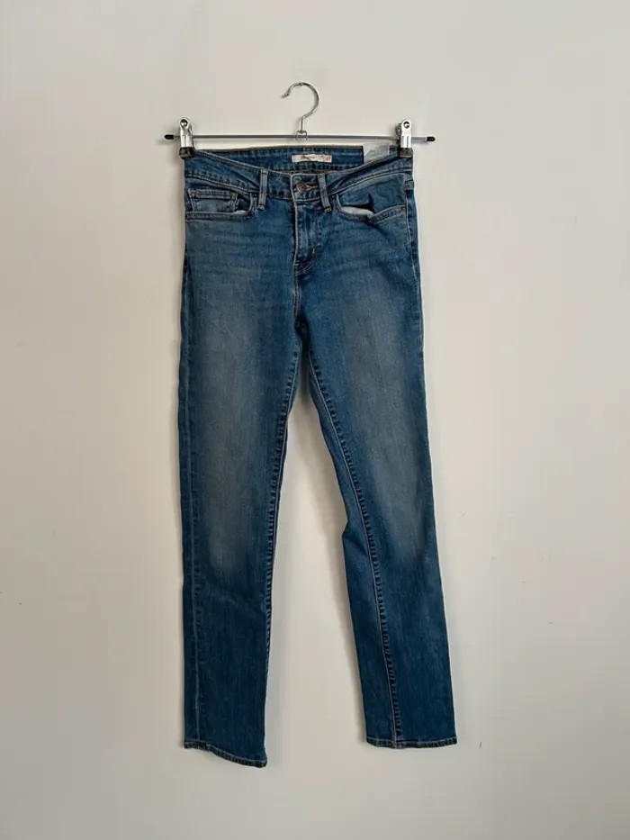 Jean Levi's Femme 714 Straight Bleu | Taille W27 FR36 | BP142 - photo numéro 2