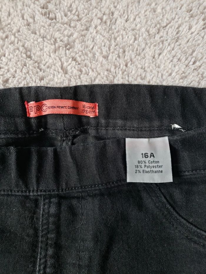 Jegging noir taille 16 ans - photo numéro 4