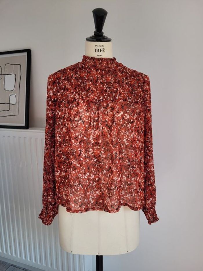 Chemisier bordeaux XS