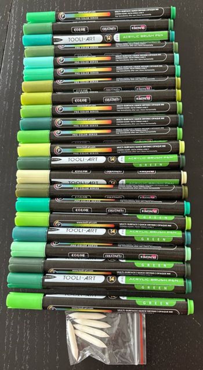 Feutre tooli art Green brush