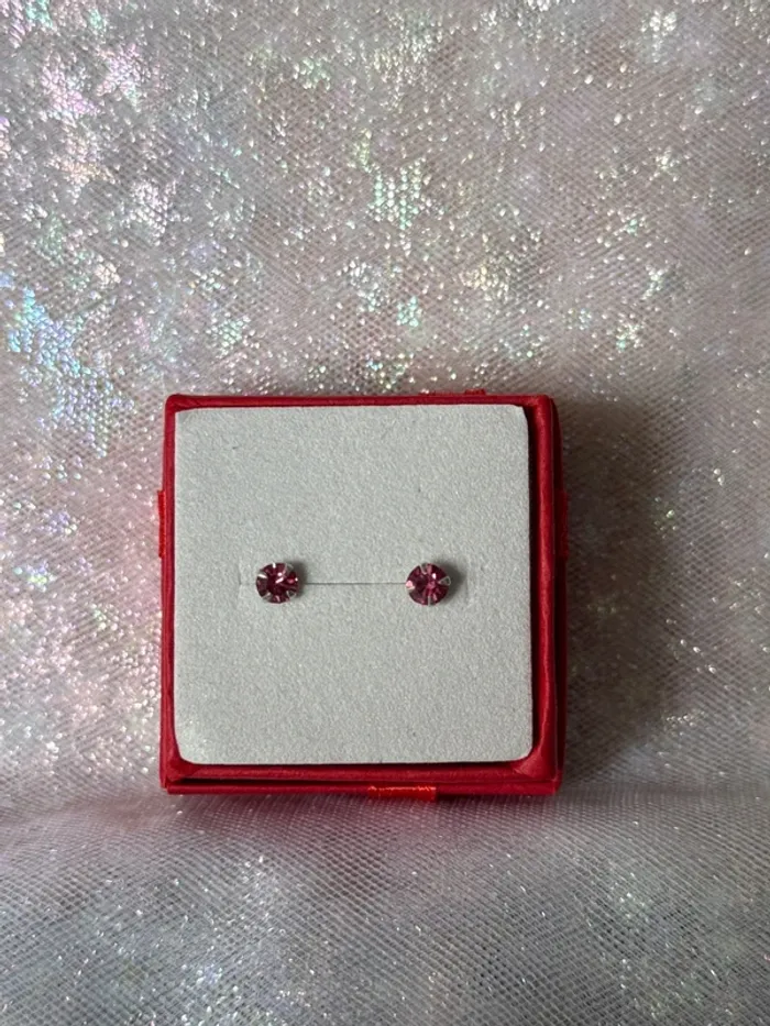Boucles d’oreille rose