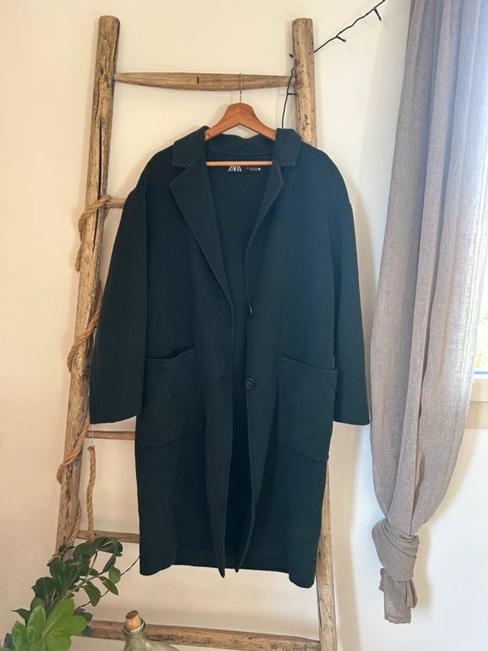 Manteau Zara vert sapin taille S