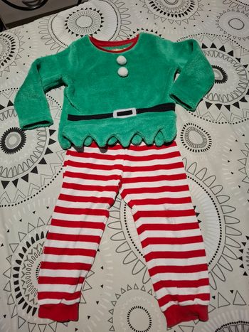 Pyjama lutin Noël 3 ans