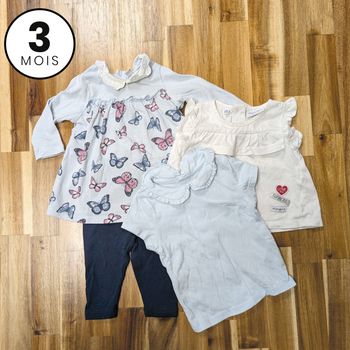 Lot vêtements bébé fille 3 mois