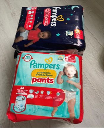 Couches Pampers Pants nuit et jour taille 5