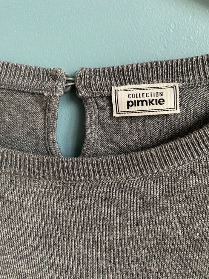 Joli petit pull fin gris avec dentelle pimkie - photo numéro 3