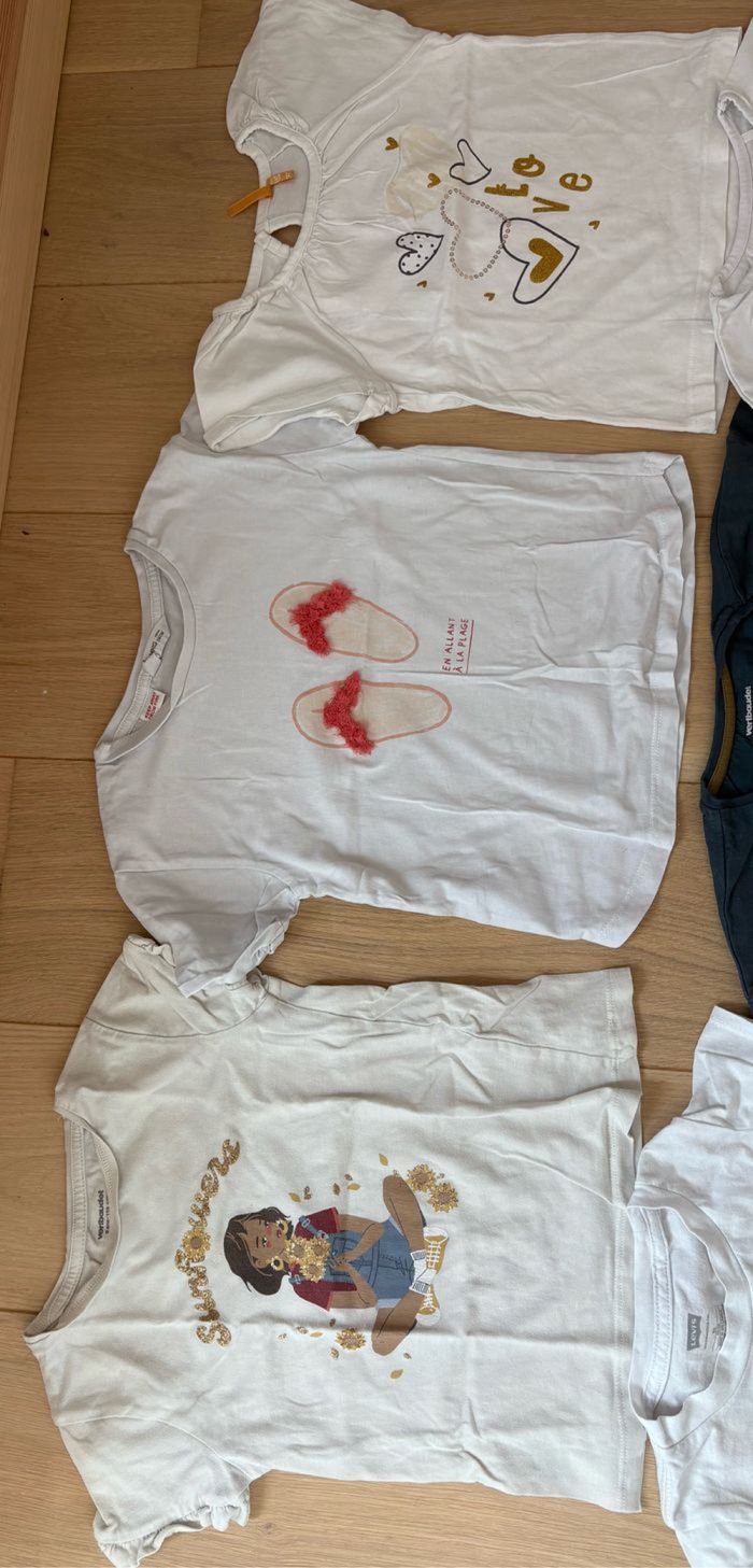 Lot T shirt filles 5 ans - photo numéro 4