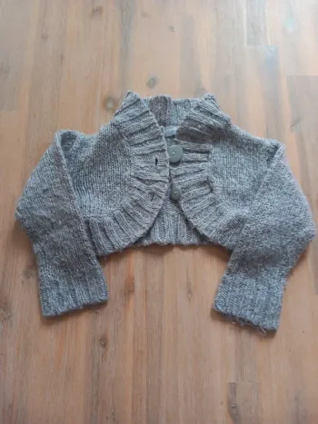Gilet boléro gris La Redoute Baby – 74 cm