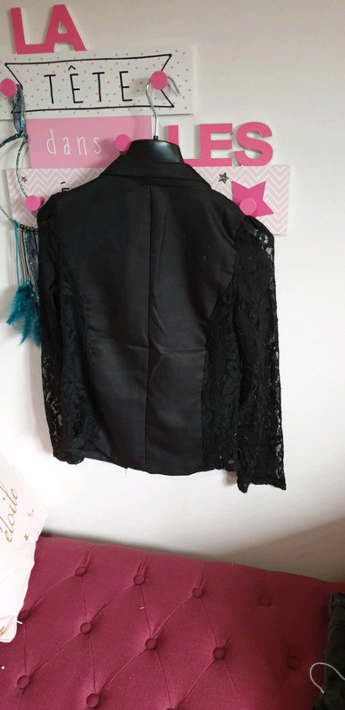 Blazer manche et côté en dentelle - photo numéro 5