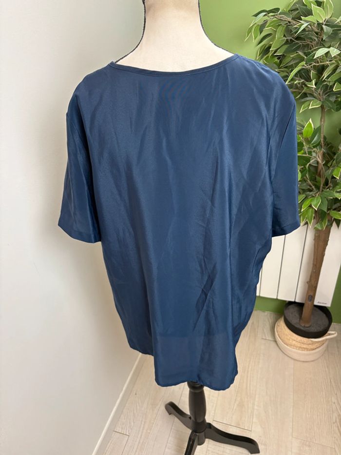 Blouse à manches courtes Canda | Bleu marine | Taille 46 - photo numéro 2