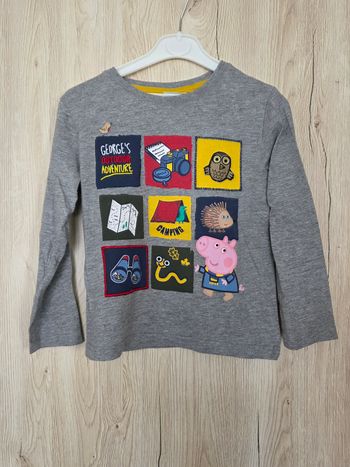 TEE-SHIRT MANCHE LONGUE PEPPA PIG GEORGES 5ANS