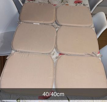 6 coussins chaises