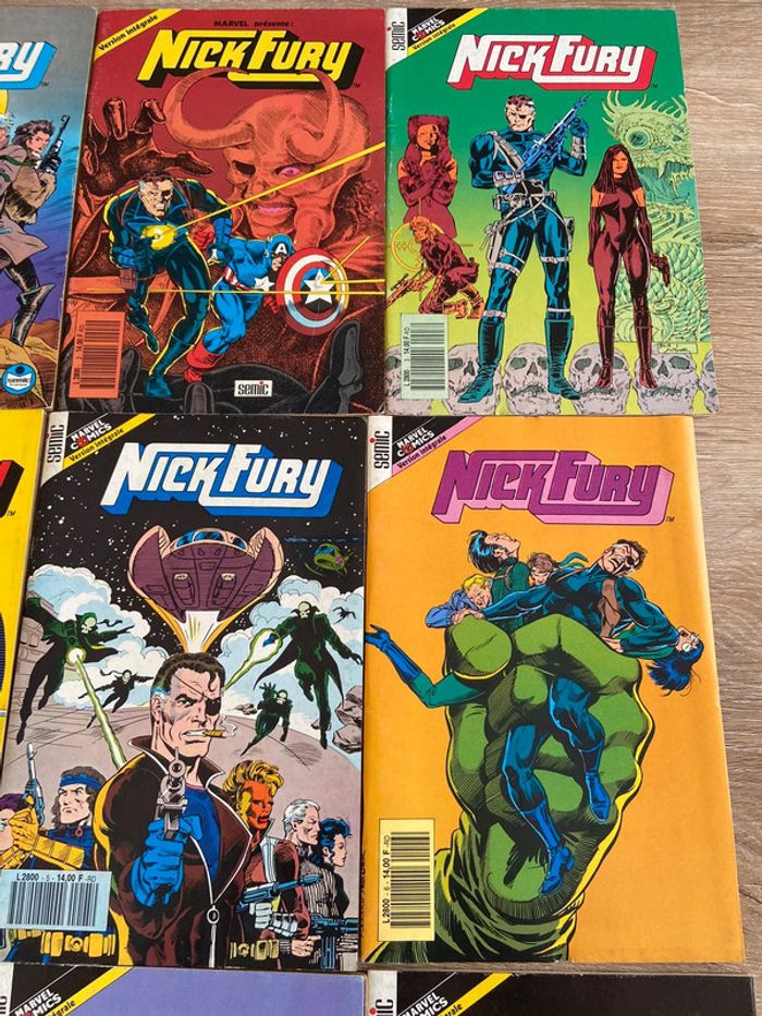 Collection complete numéro 1 a 9 nick fury version intégrale semic année 90 - photo numéro 5