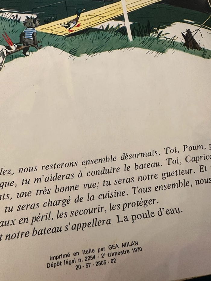 Livre ancien Fanfan et sa péniche 1970 Grands albums Hachette Pierre Probst auteur Caroline bd - photo numéro 5