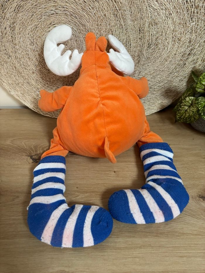 Doudou renne cerf élan orange chaussettes IKEA - photo numéro 3