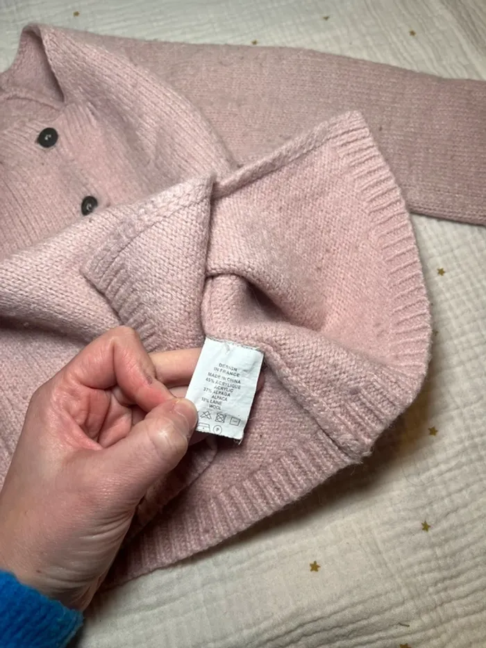 Cardigan rose Bonton - Taille 8 ans - photo numéro 4