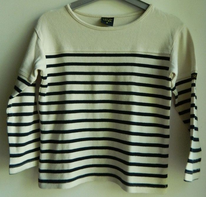 T shirt marin manches longues T 4 ans "L'air du large"