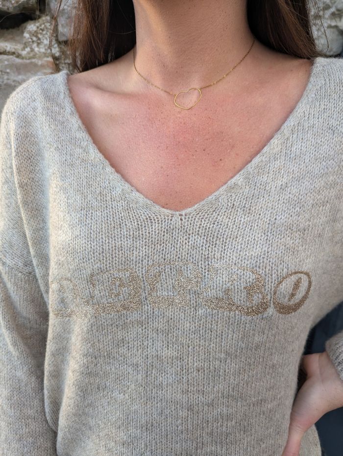 Pull oversize Retro beige/or
Taille unique - photo numéro 3