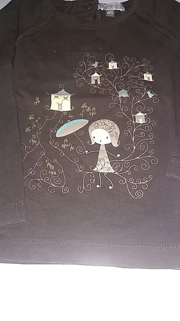 Tee shirt marron In Extenso - photo numéro 2