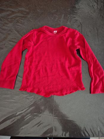 T-shirt a longue manche rouge