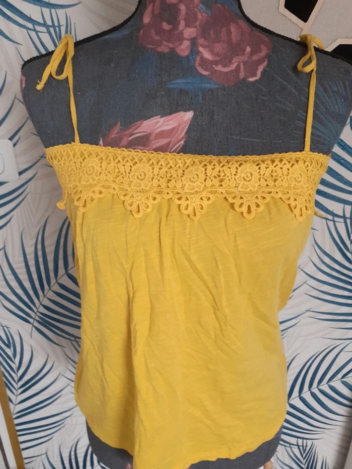 Top bustier jaune S - photo numéro 2
