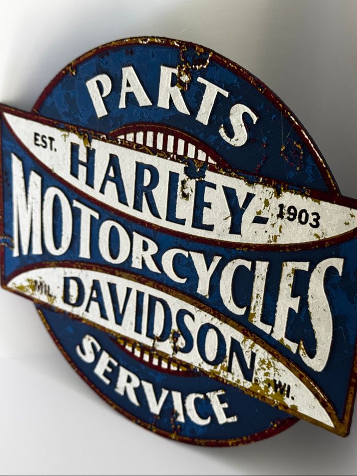 Hueforge vintage Harley Davidson - photo numéro 3