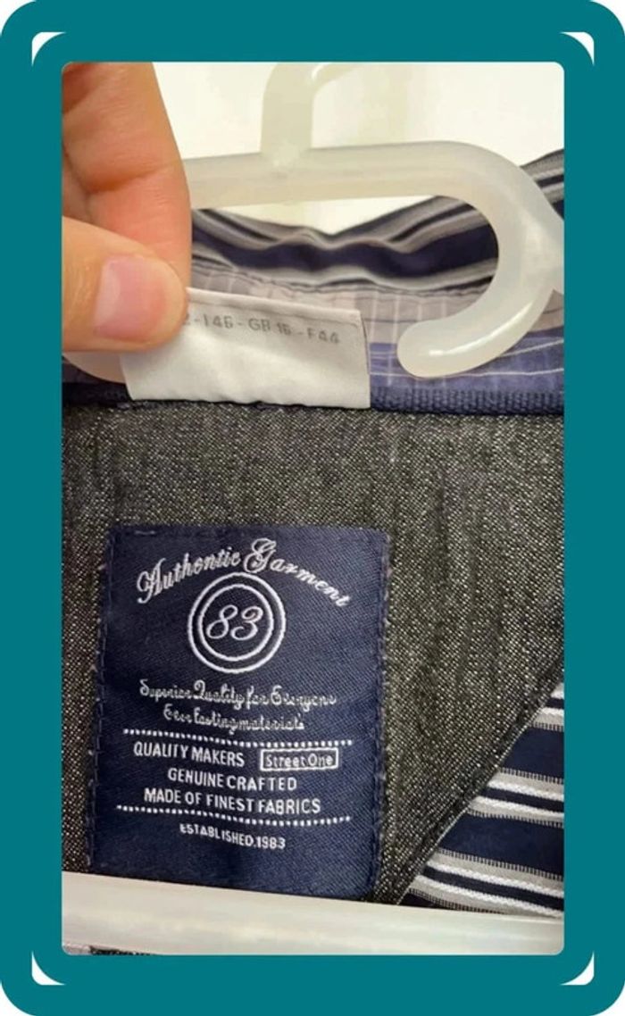 Chemise marine rayure - photo numéro 3