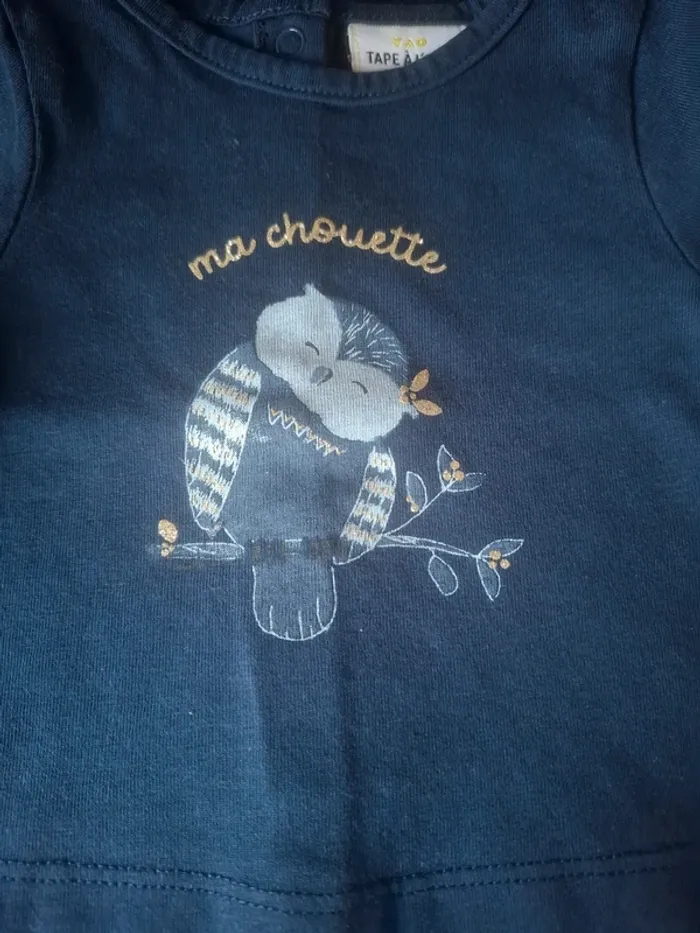 T-shirt ml ma chouette - photo numéro 2