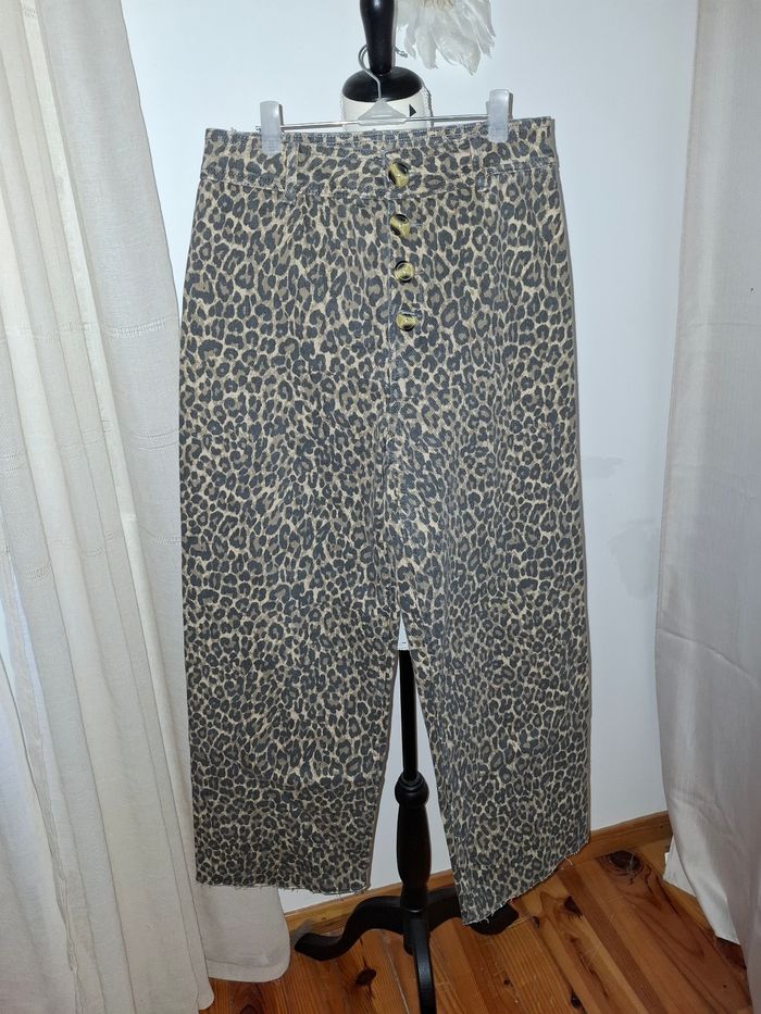 Pantalon jeans léopard - photo numéro 3