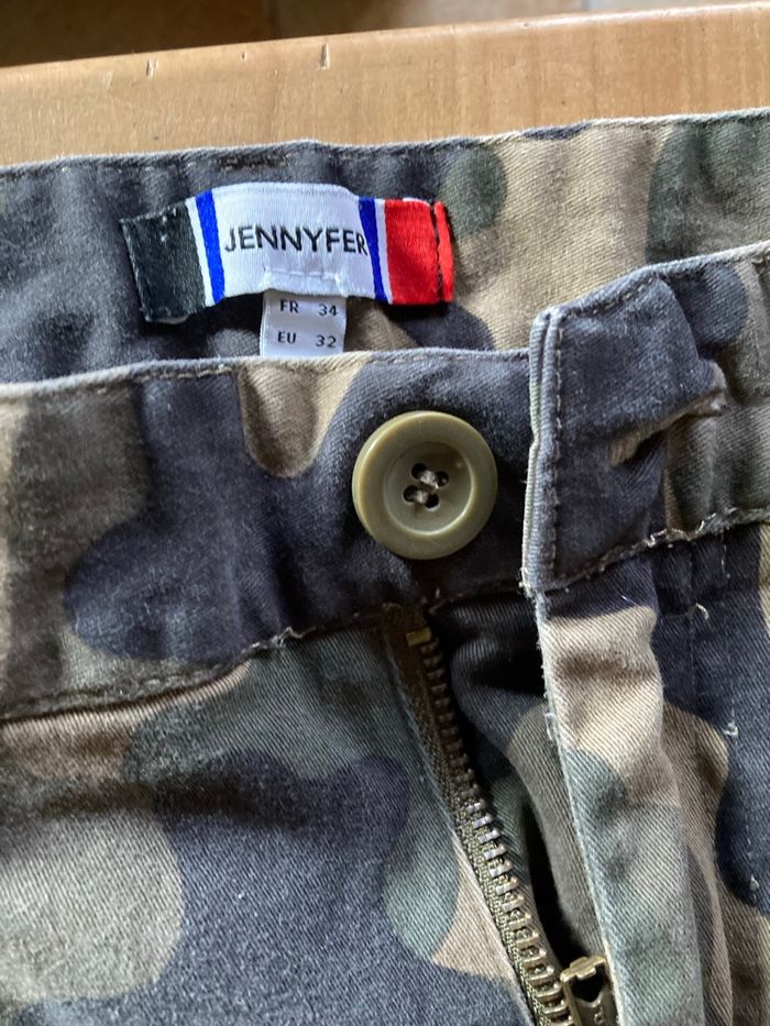 Pantalon cargo imprimé camouflage