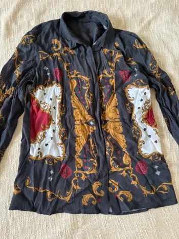 Chemise ikks taille 36 noir à motif