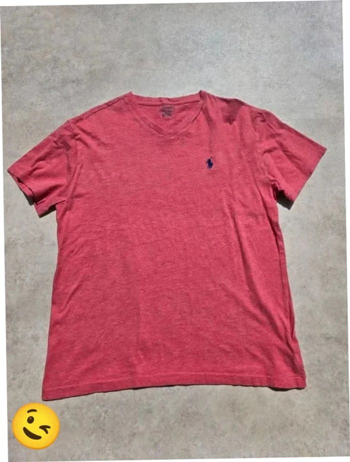 T-shirt Ralph Lauren S coupe col rond noir Homme Men tee37 - photo numéro 4