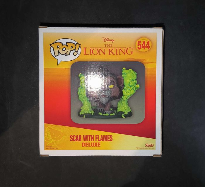 Figurine Funko Pop Deluxe / Scar With Flames 544 / Le Roi Lion / Disney / Funko Spécial édition - photo numéro 3
