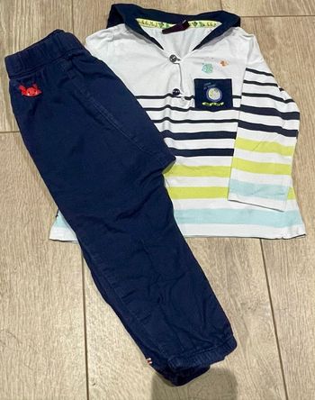 🌊 Adorable ensemble Sergent Major – Taille 24 mois 🌊