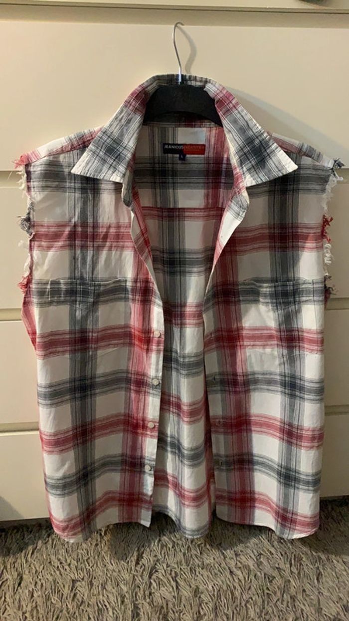 Jolie chemise sans manche (taille L) - photo numéro 3