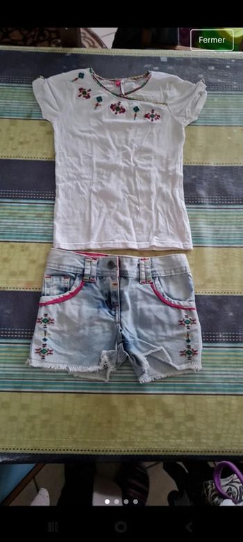 Ensemble short jean's et Tee-shirt 4-5ans