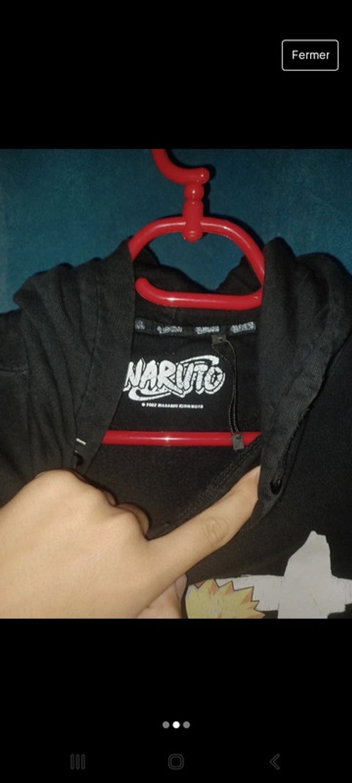 Pull naruto noir - photo numéro 2