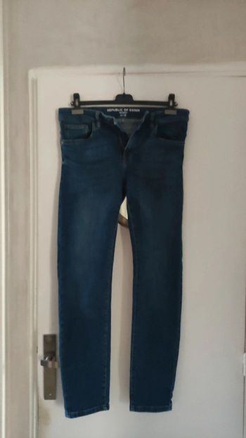 Jeans homme bleu marine skinny taille 42 marque républic of denim