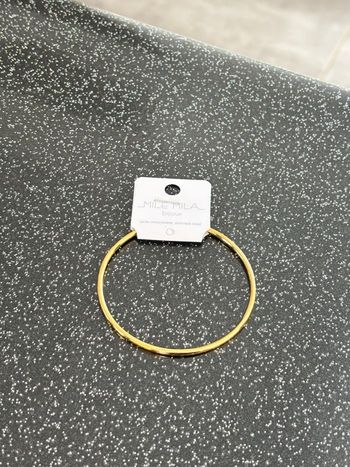 Jonc doré en acier inoxydable