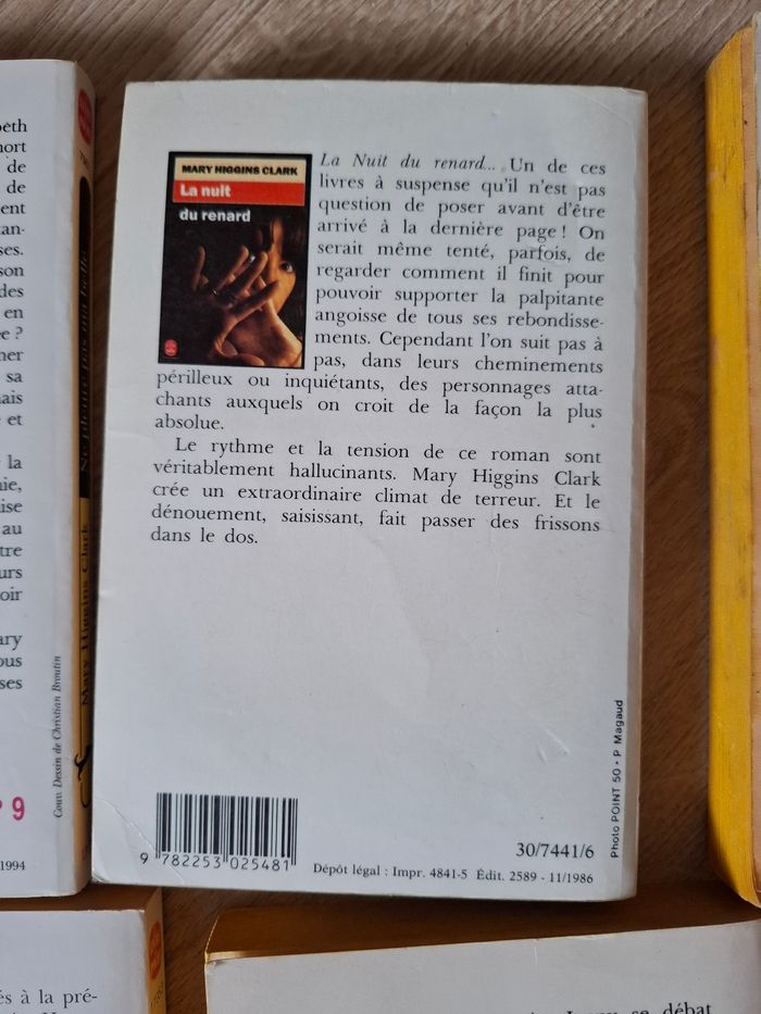Lot de 8 thrillers de Mary Higgins Clark en bon état - photo numéro 3