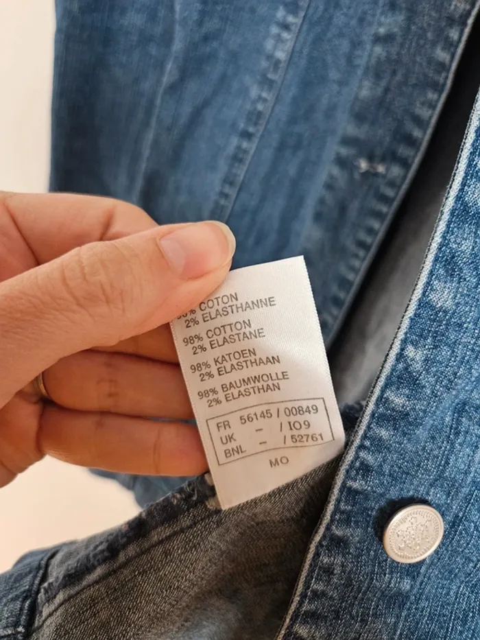 Veste en jean sans manches Damart T.40 - photo numéro 4