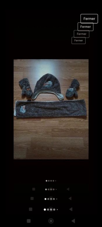 Ensemble bonnet écharpe moufle garçon