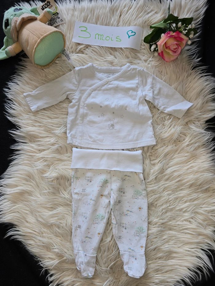 Pyjama 2 pièces lapin