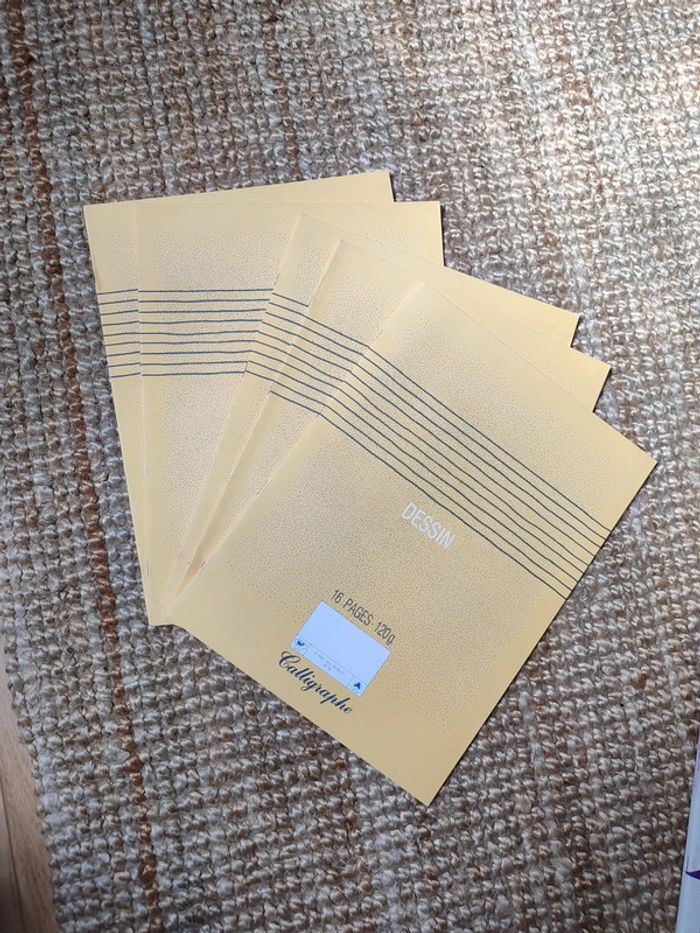 Lot cahier à dessin